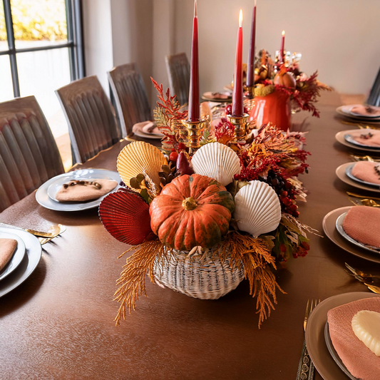 Shell we use seashells for Fall Decor? Shell yeah!