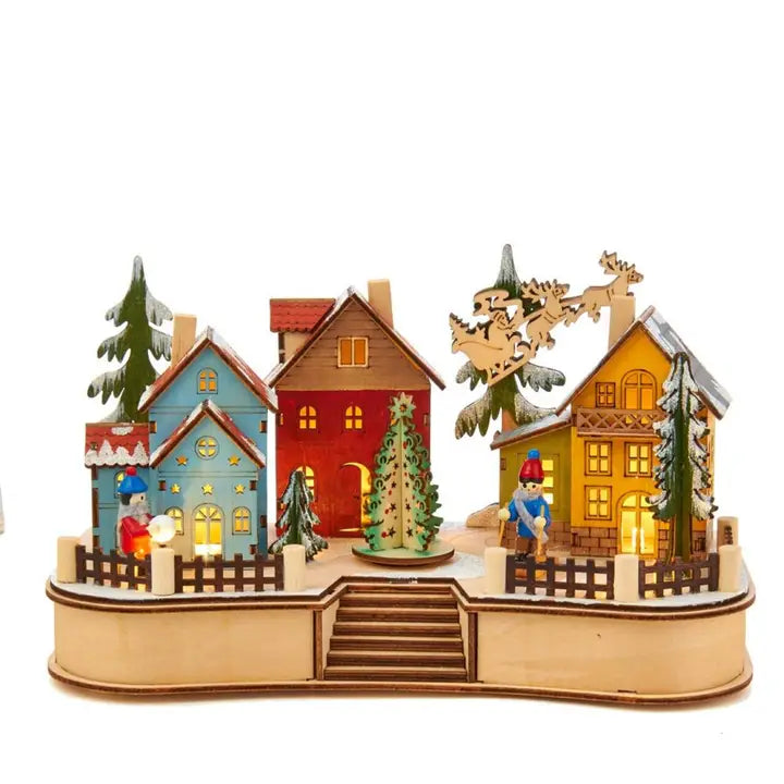 Bo Village Musical LED House W/Motion