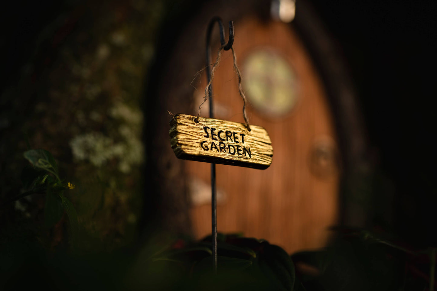 Fairy door with light and windows – Glow in The Dark
