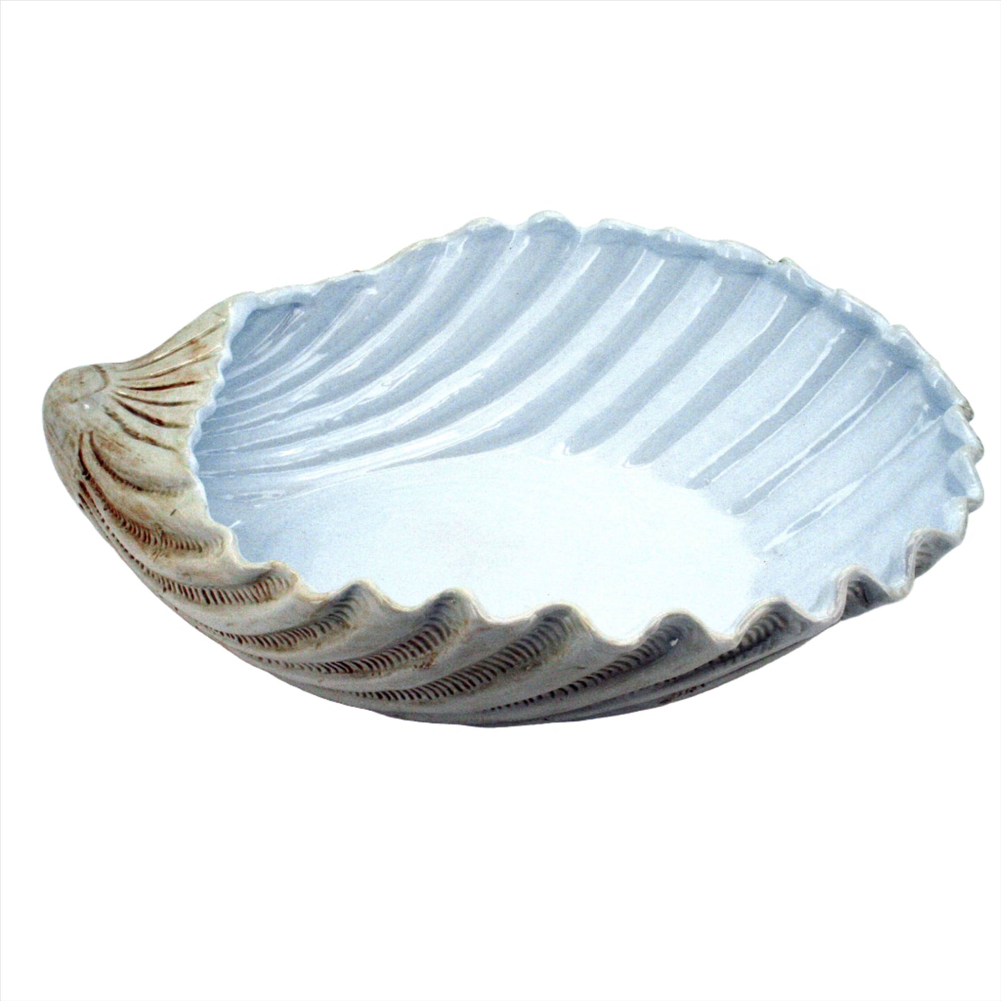 Ceramic Jumbo Clam Shell Bowl