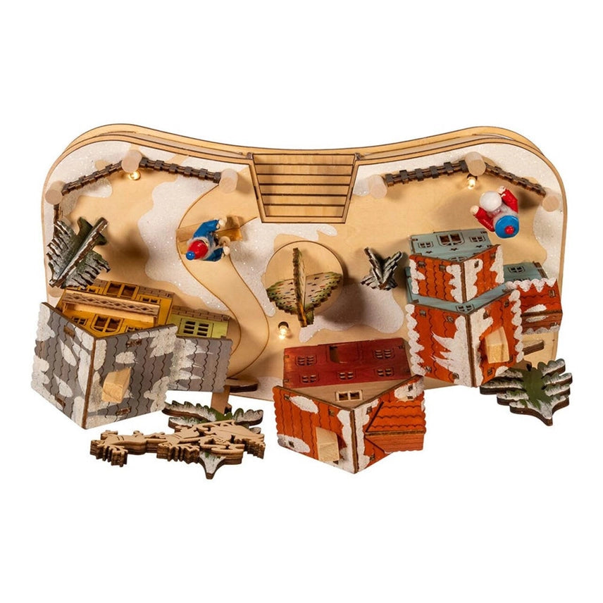 Bo Village Musical LED House W/Motion