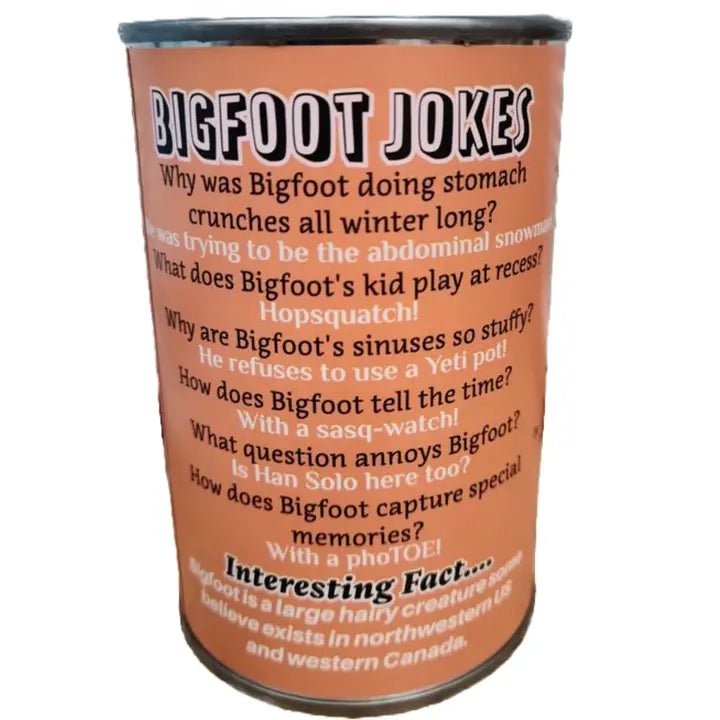 Canned Stuffed Animal Plush w/Jokes