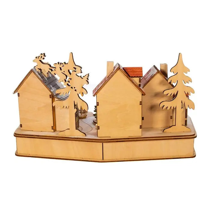 Bo Village Musical LED House W/Motion