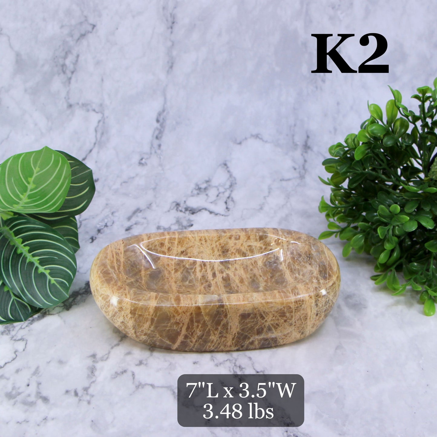 Peach Moonstone Bowls 5-7"