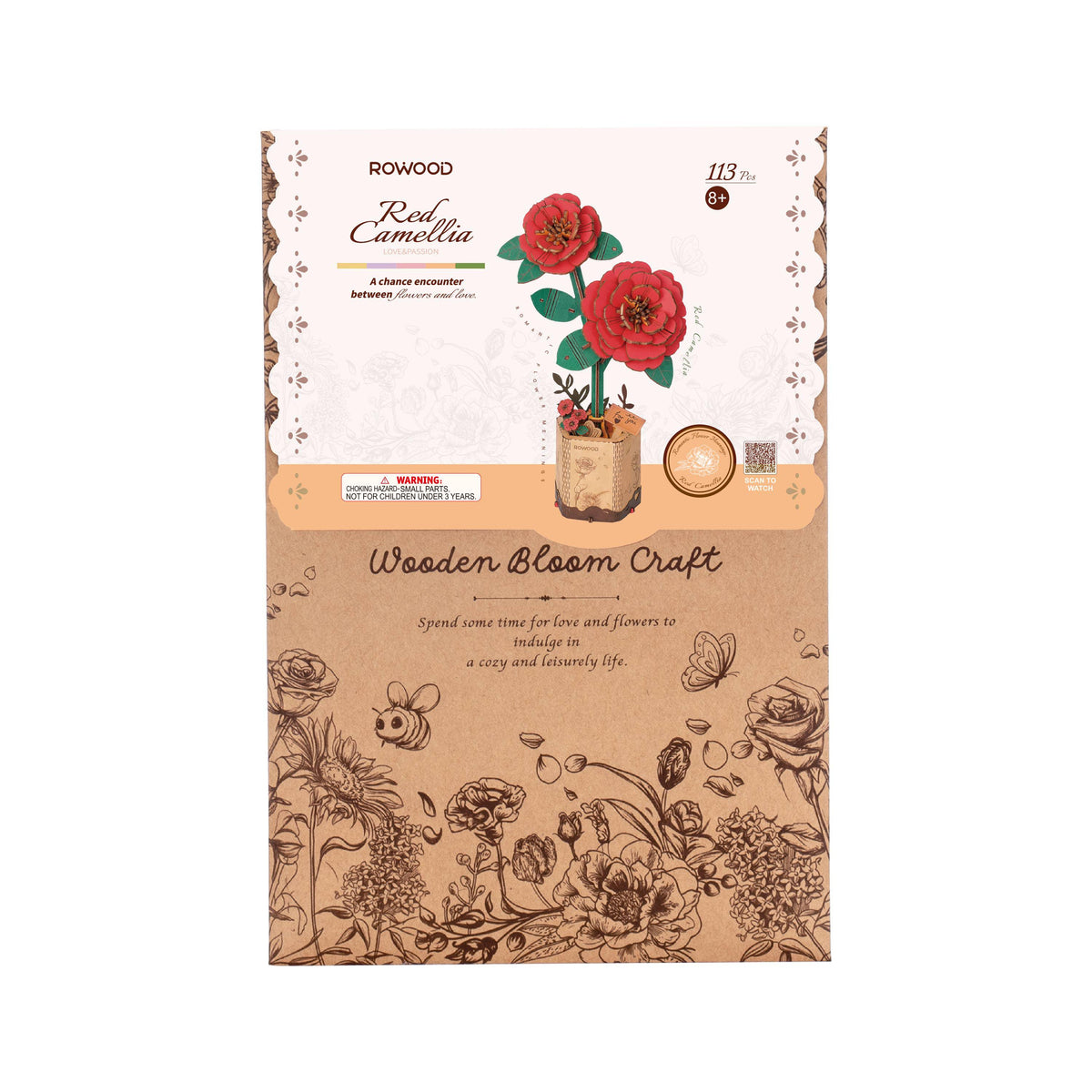 3D Wooden Flower Puzzles