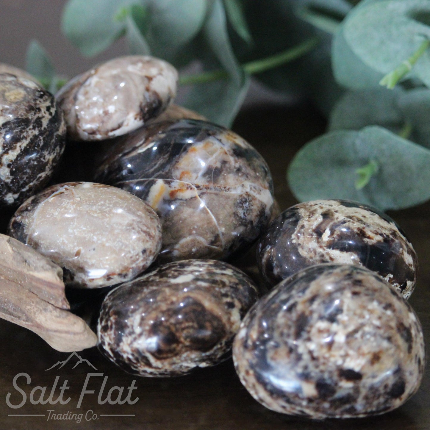 Black Opal Palm Stone