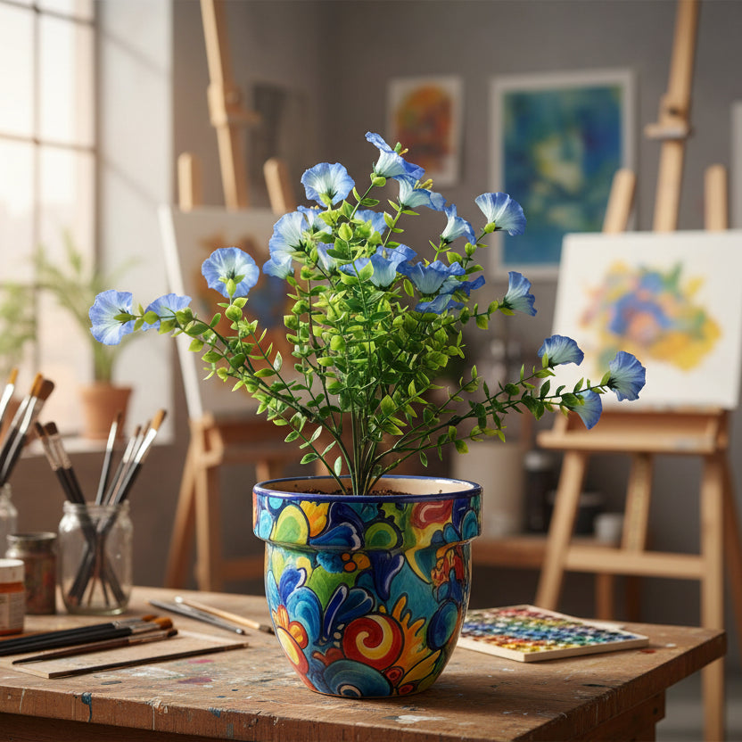 Mini Morning Glory Bunch 14" | Blue