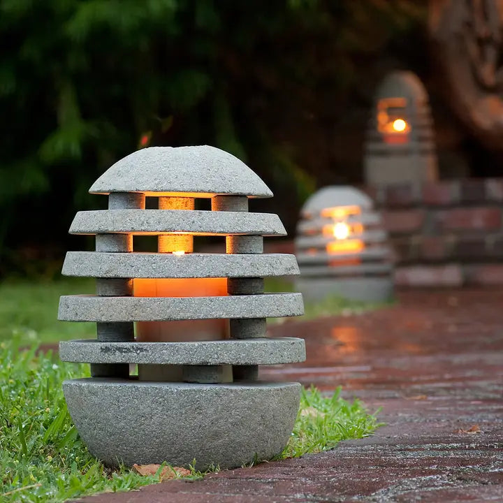 Stone Shade Candle Lantern