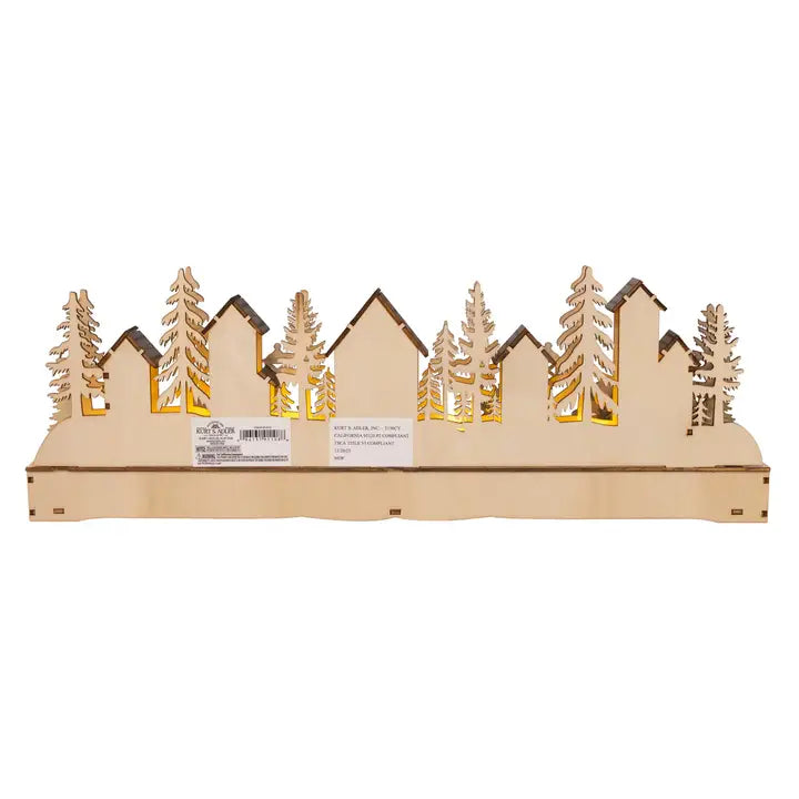 Bo Led Lighted Village Scene Calendar | 17.7"H