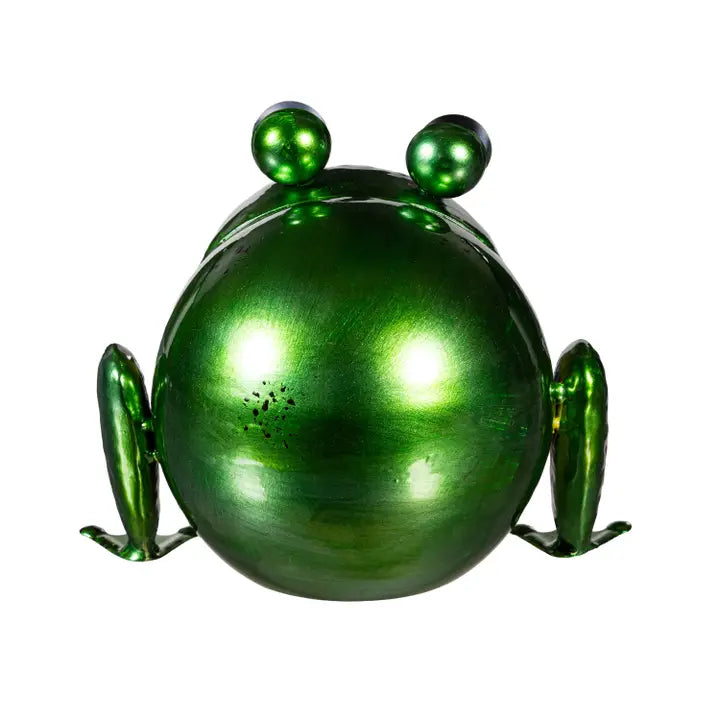 7" Metal Portly Frog