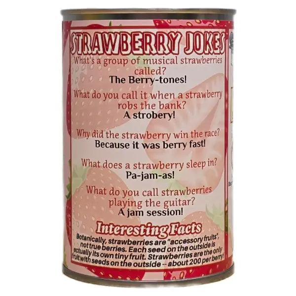 Canned Stuffed Animal Plush w/Jokes