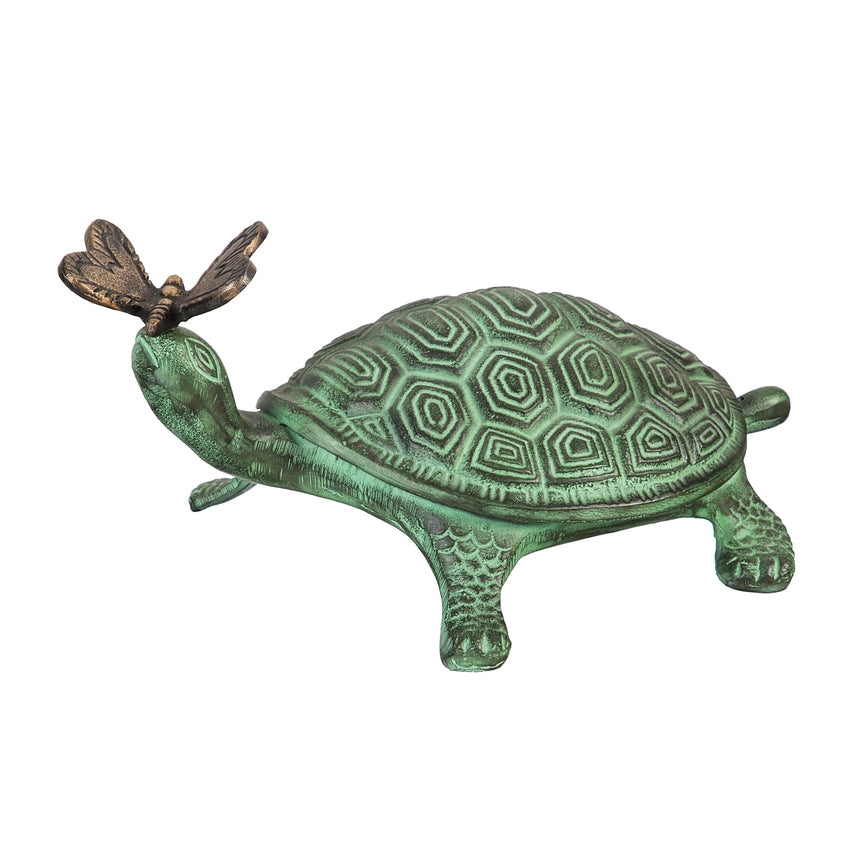 14"L Turtle and Butterfly