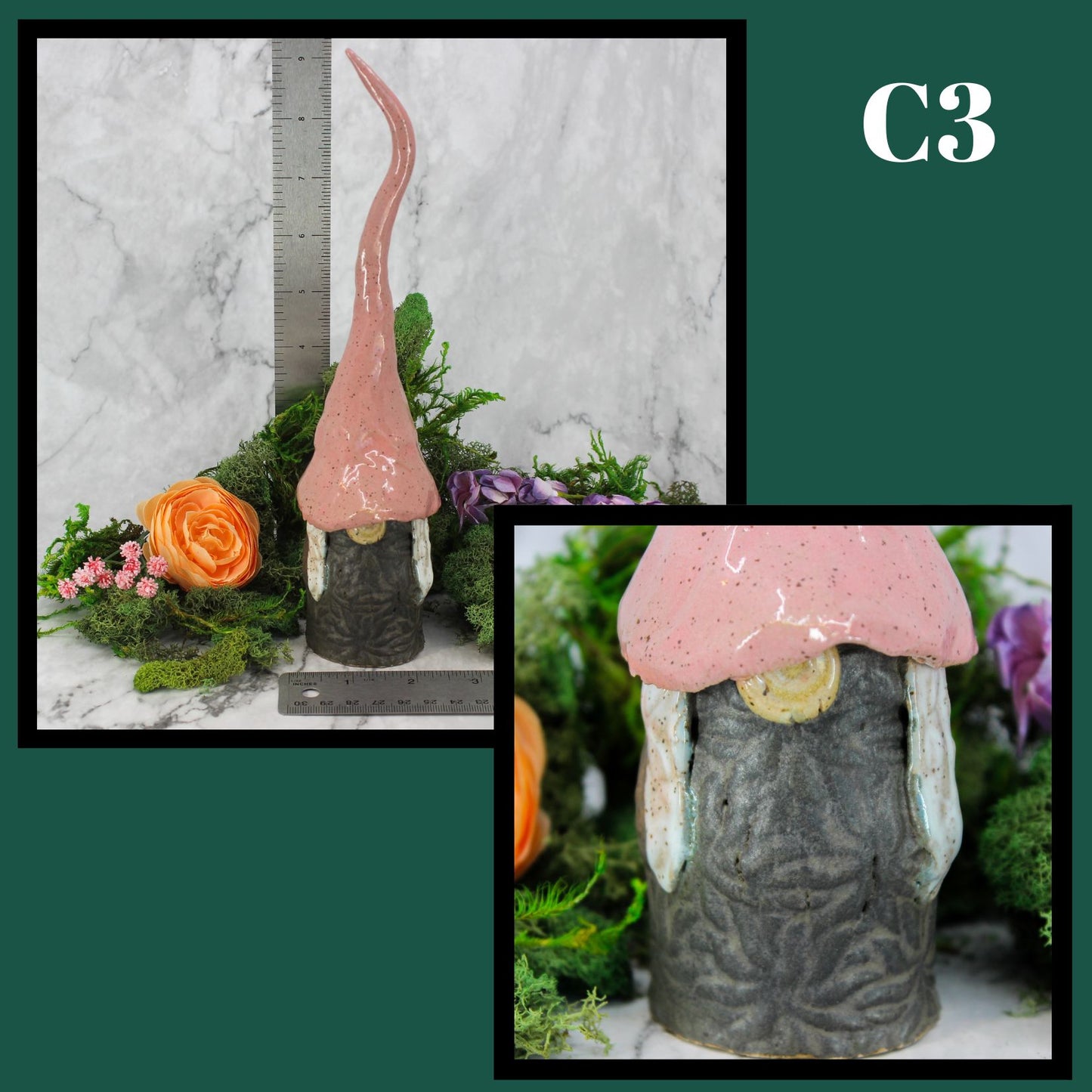 Handmade Ceramic Garden Gnomes- Female