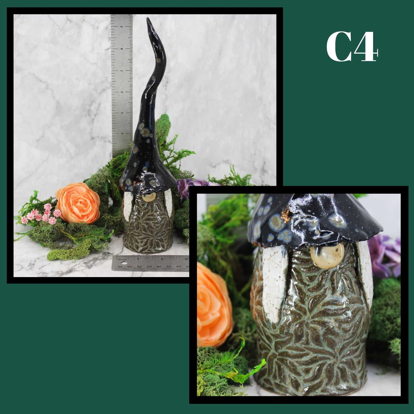 Handmade Ceramic Garden Gnomes- Female