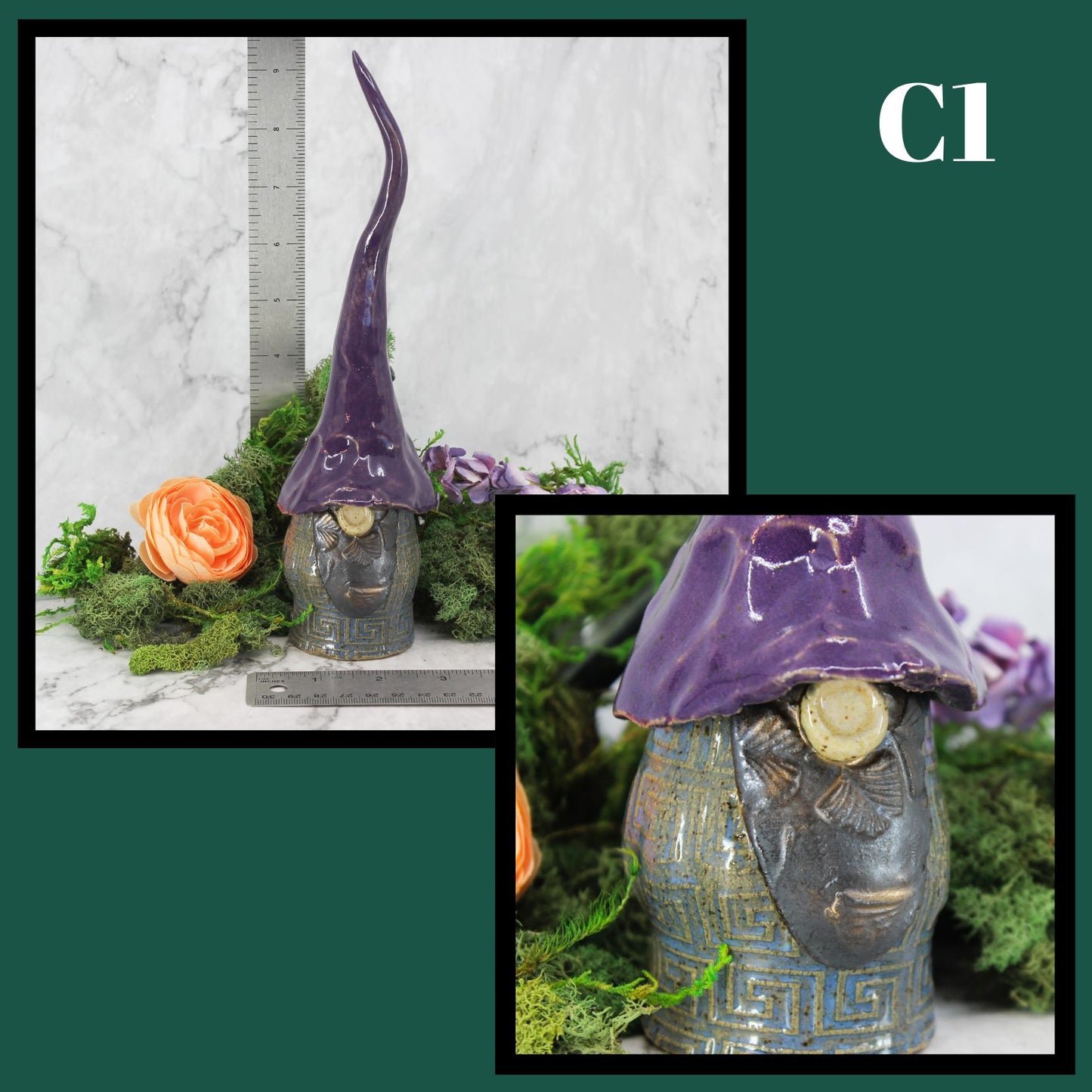 Handmade Ceramic Garden Gnomes- Males