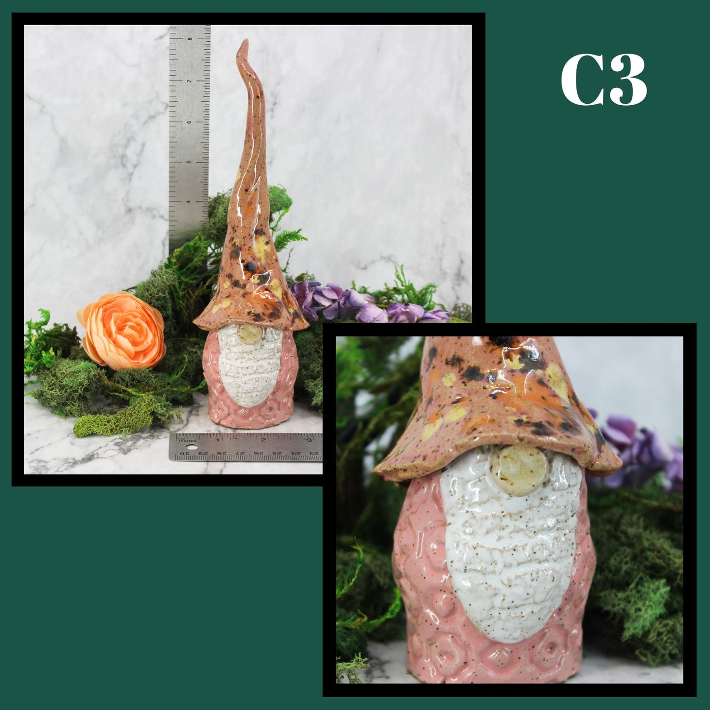 Handmade Ceramic Garden Gnomes- Males