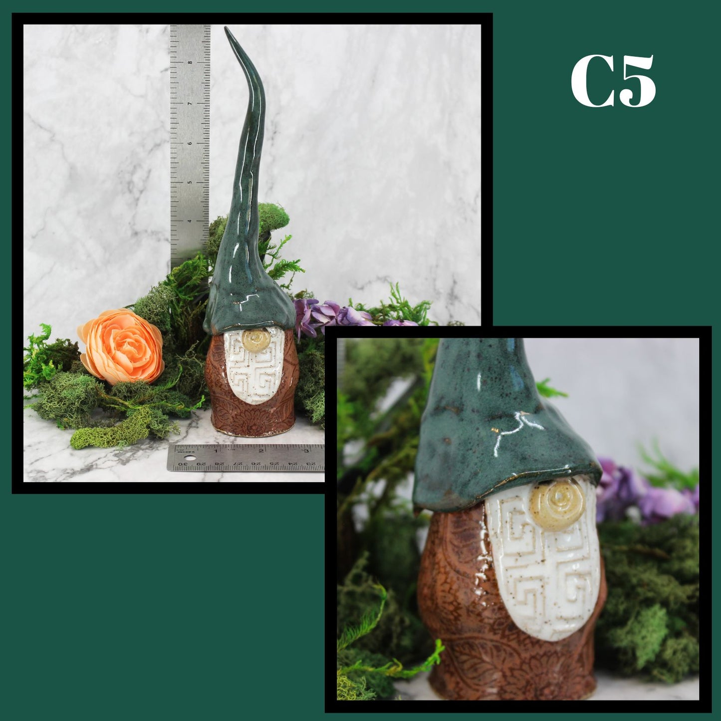 Handmade Ceramic Garden Gnomes- Males