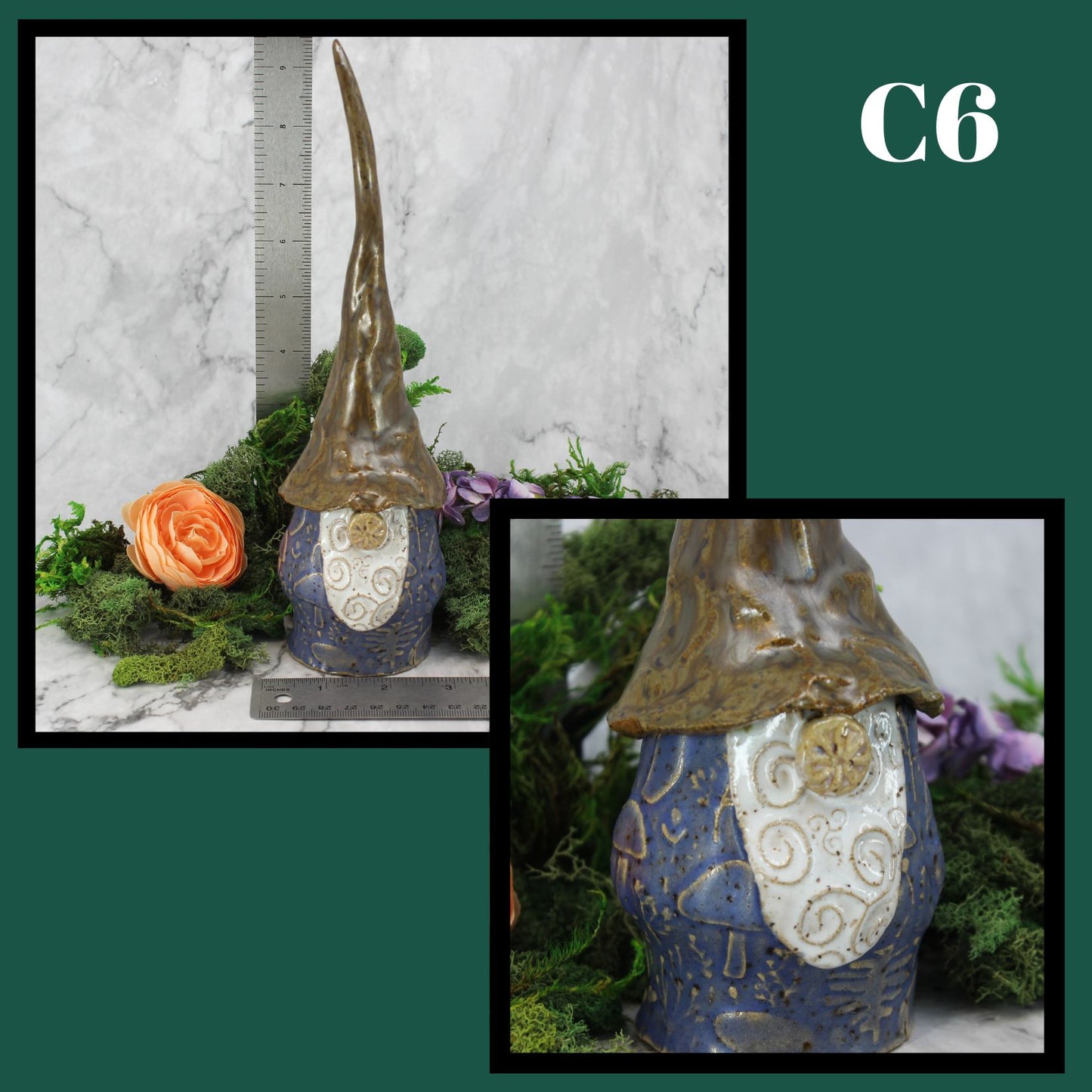 Handmade Ceramic Garden Gnomes- Males