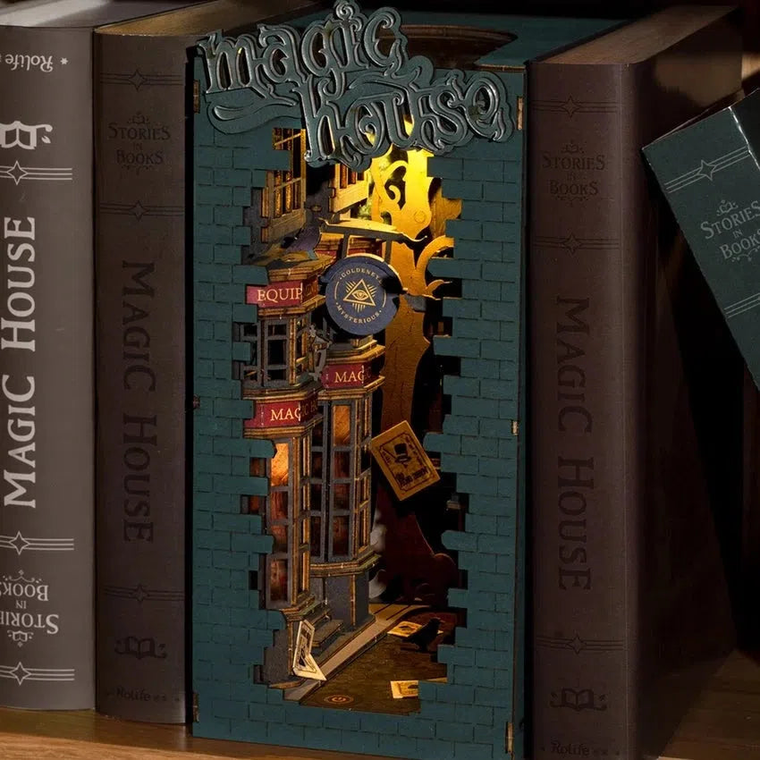 DIY Miniature House Book Nook Kit