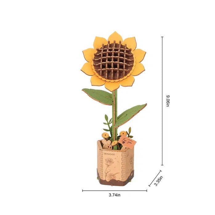 3D Wooden Flower Puzzles