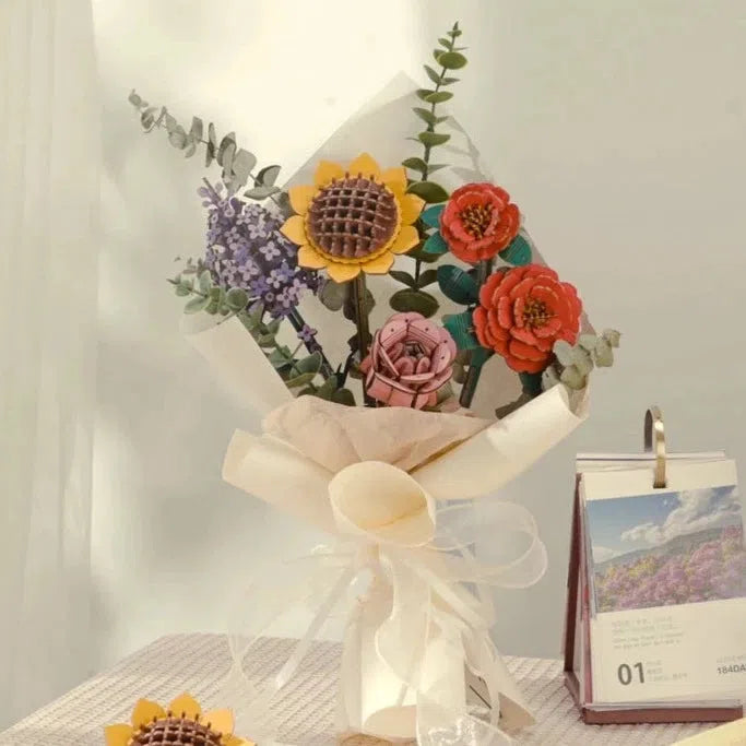 3D Wooden Flower Puzzles