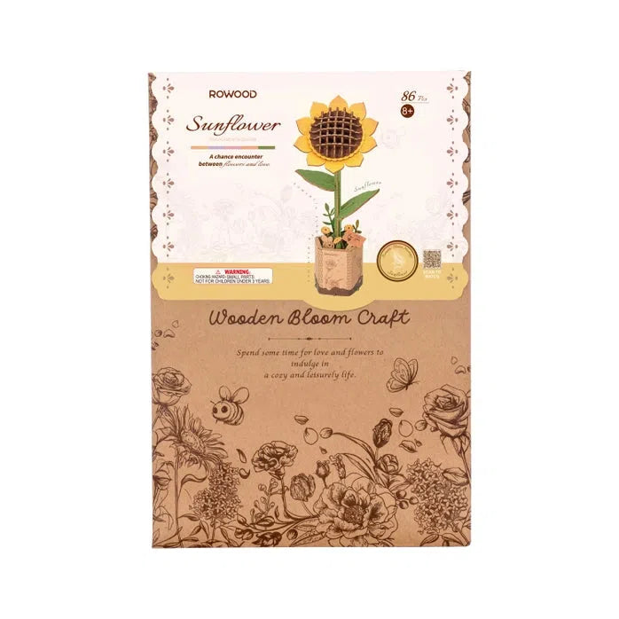 3D Wooden Flower Puzzles