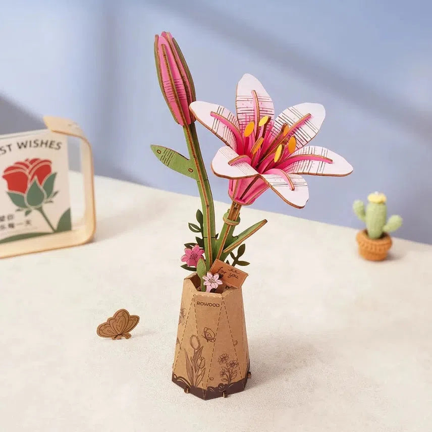 3D Wooden Flower Puzzles