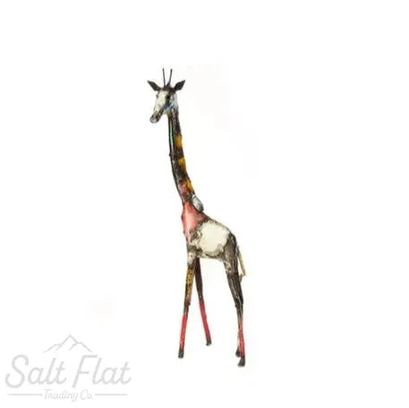 Colorful Recycled Oil Drum Giraffe
