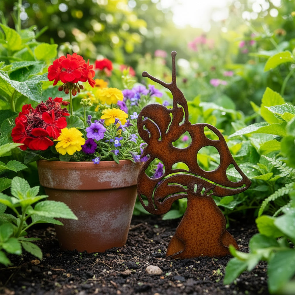Rustic Metal Garden Decor