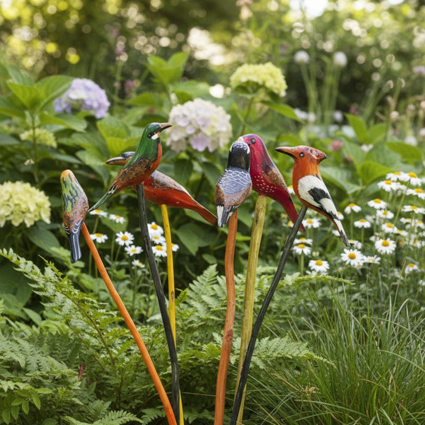 Assorted Bird Garden Stakes