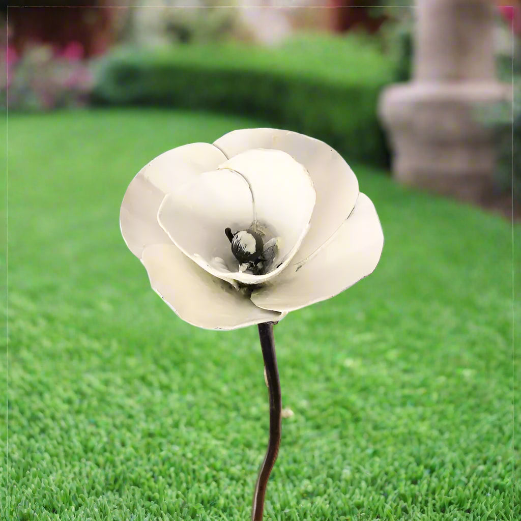 Recycled Metal Flower Stakes