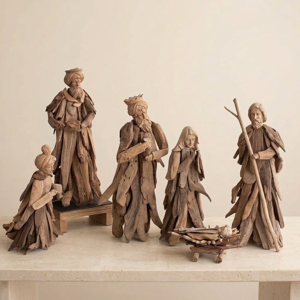 Driftwood Nativity Set | Set of 6