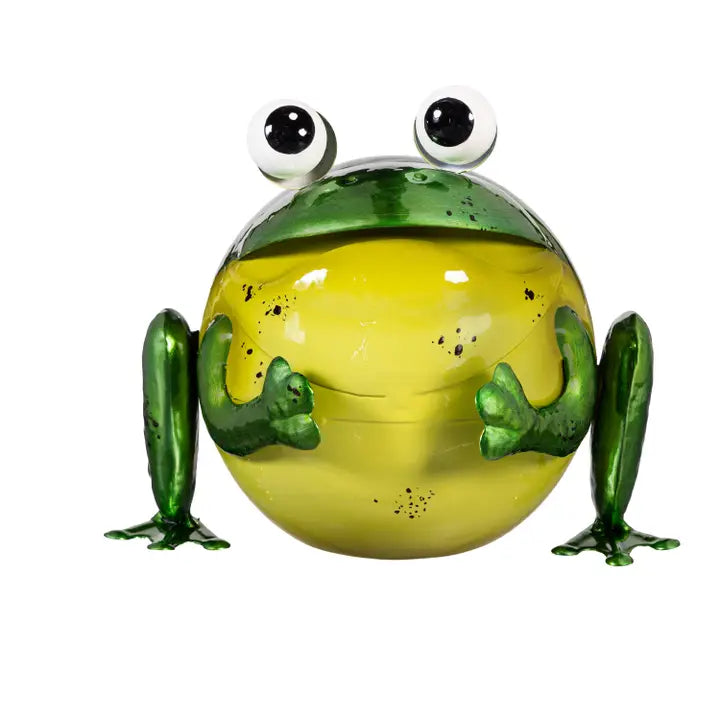 7" Metal Portly Frog