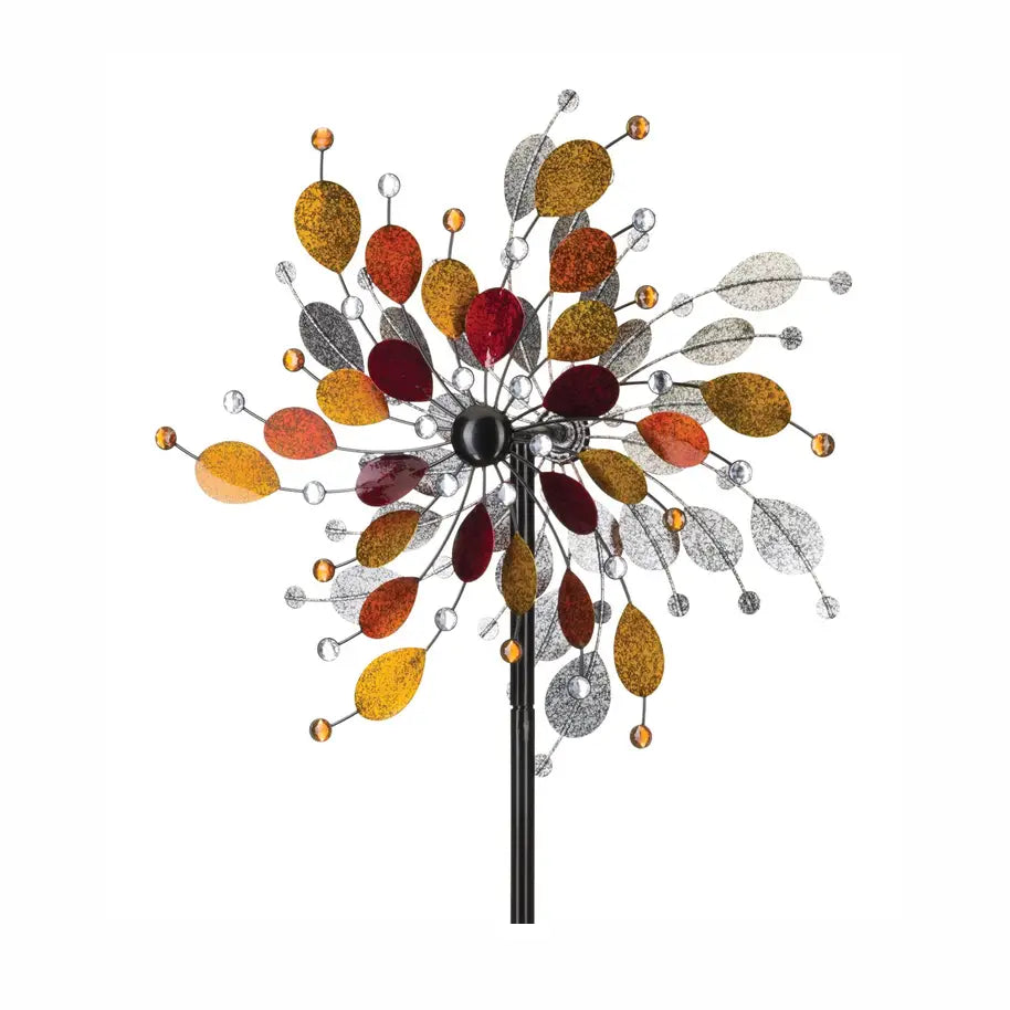 24" Rotating Wind Spinner - Jeweled Metallic