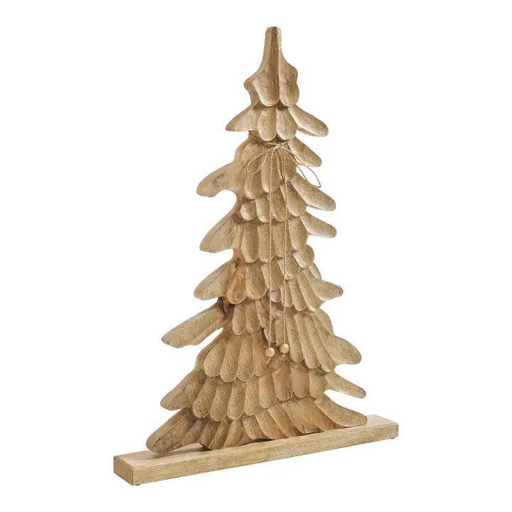 Brushed Gold Wooden Christmas Tree | 25x18