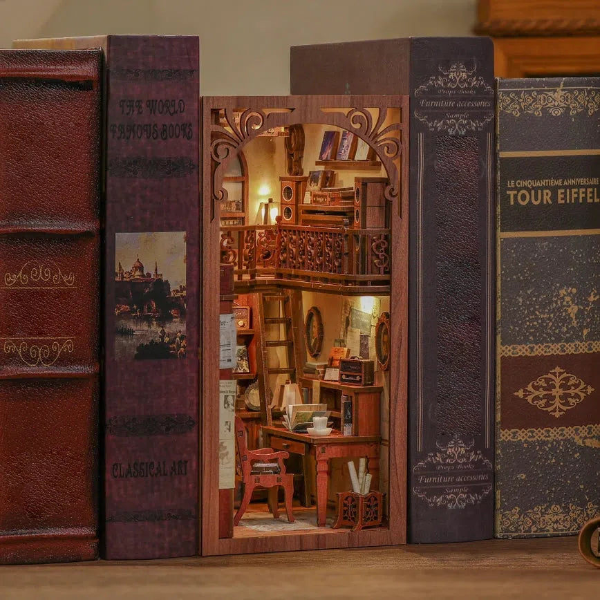 DIY Miniature House Book Nook Kit