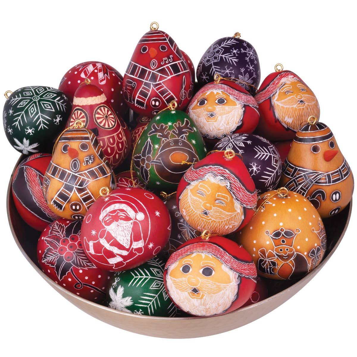 Mini Gourd Christmas Ornaments
