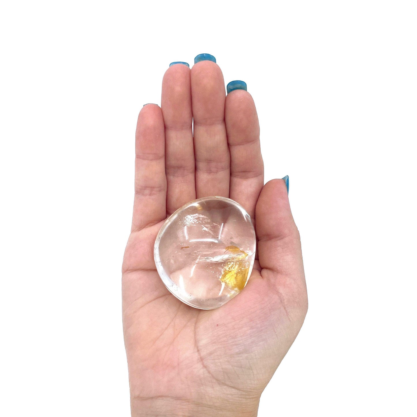 Clear Quartz Palm Stone
