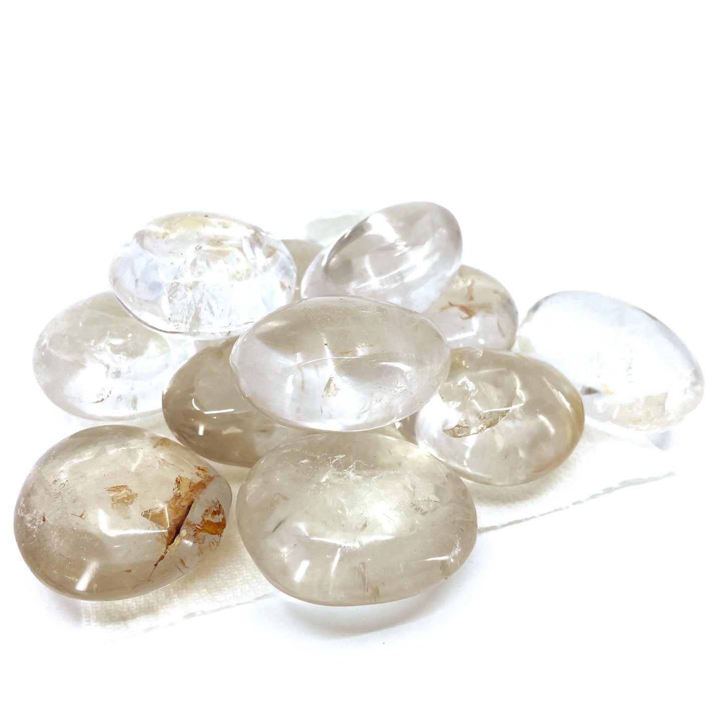 Clear Quartz Palm Stone