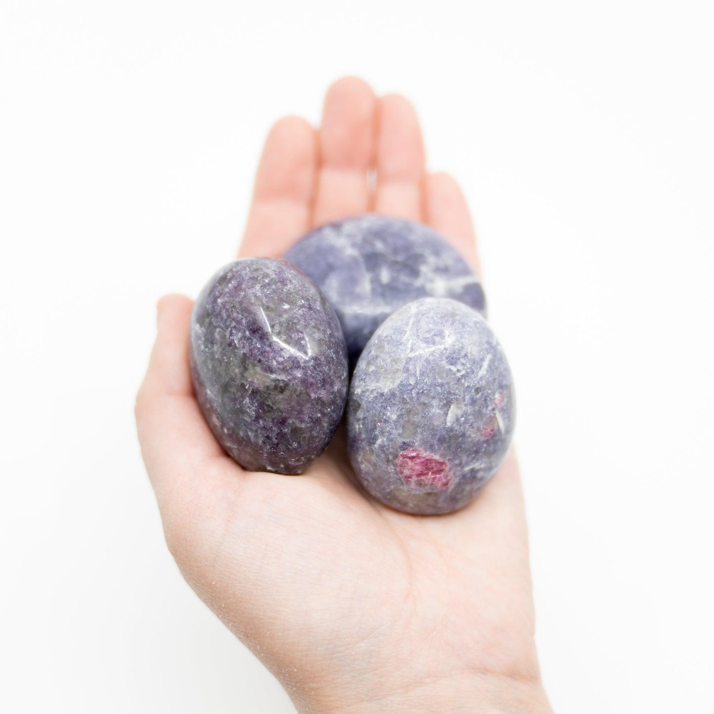 Lepidolite Palm Stone