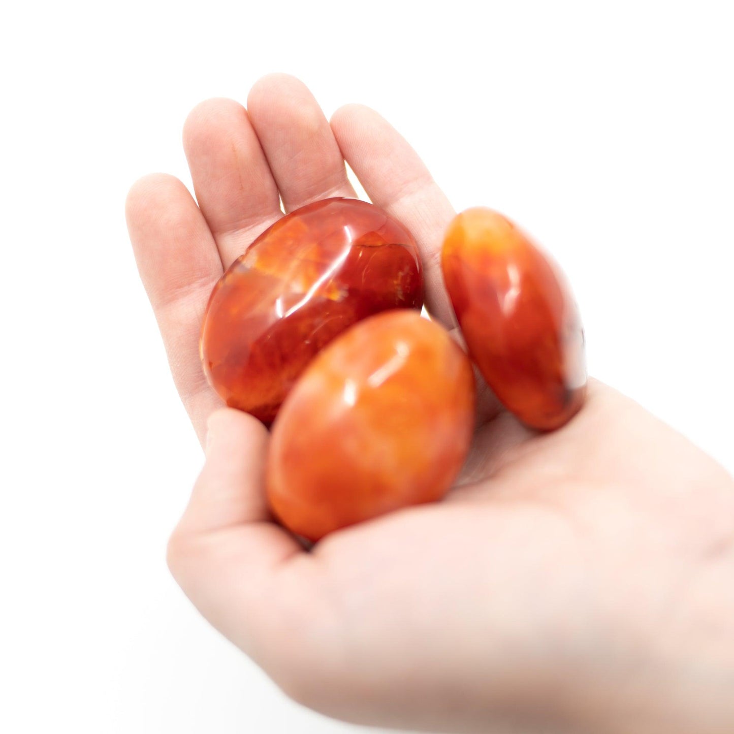Carnelian Palm Stone