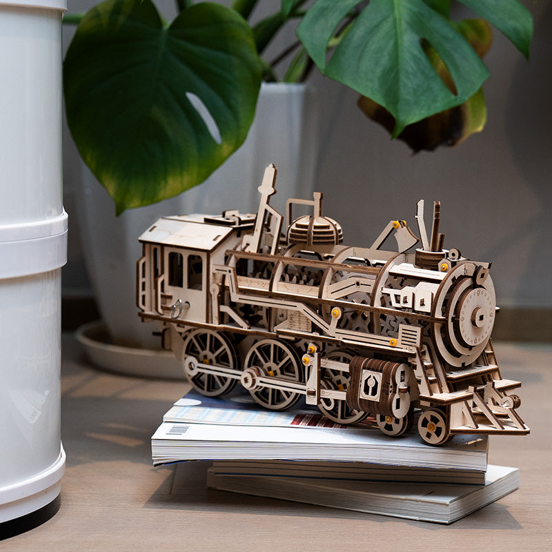 Locomotive Mechanical 3D Wooden Train