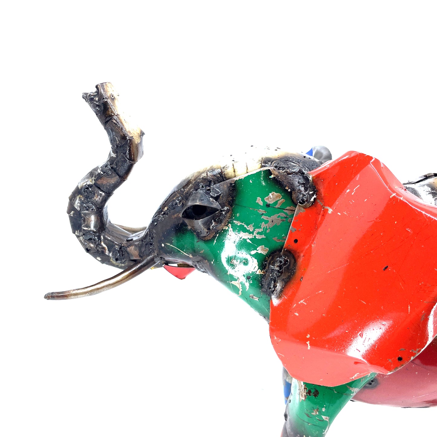 Colorful Recycled Oil Drum Elephant