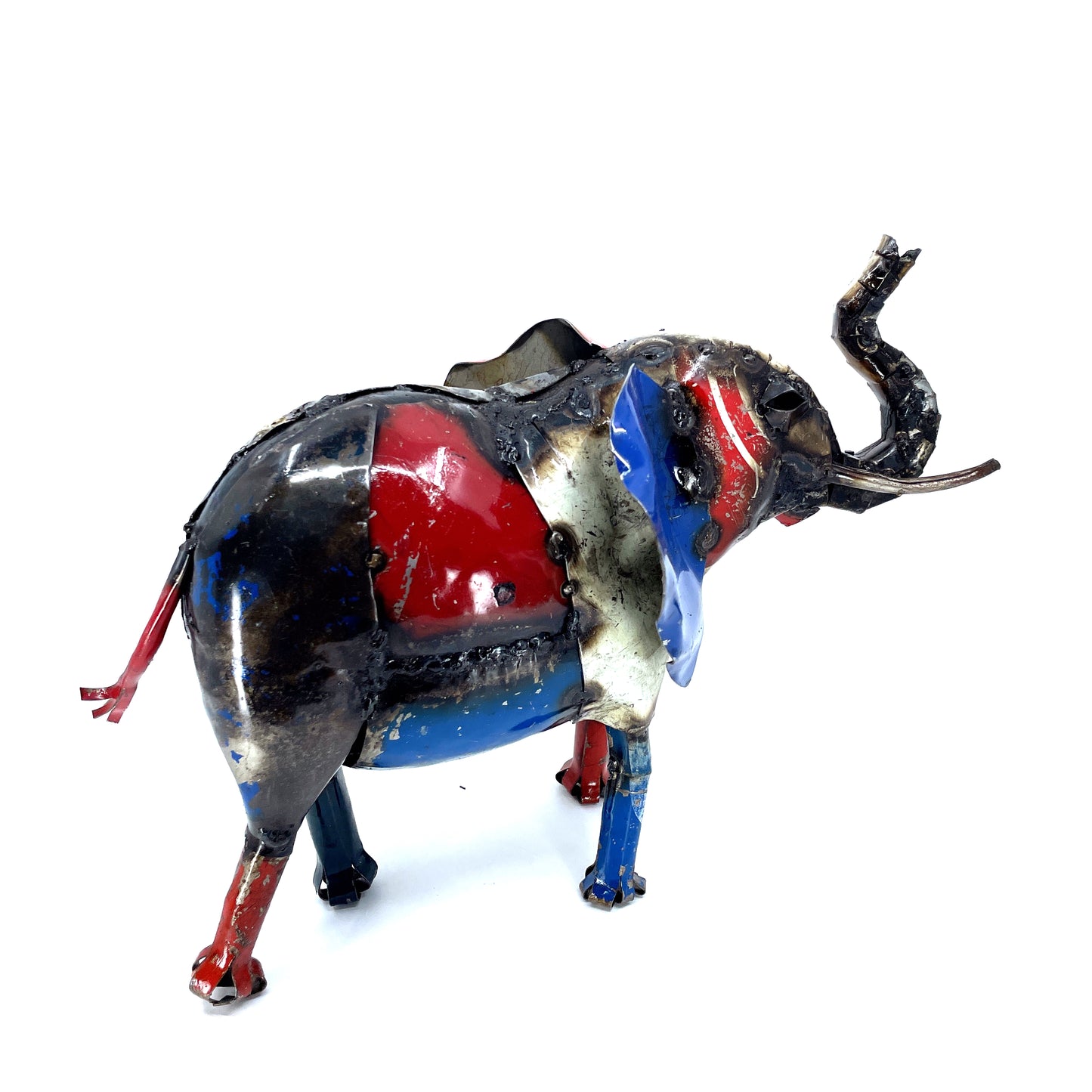 Colorful Recycled Oil Drum Elephant