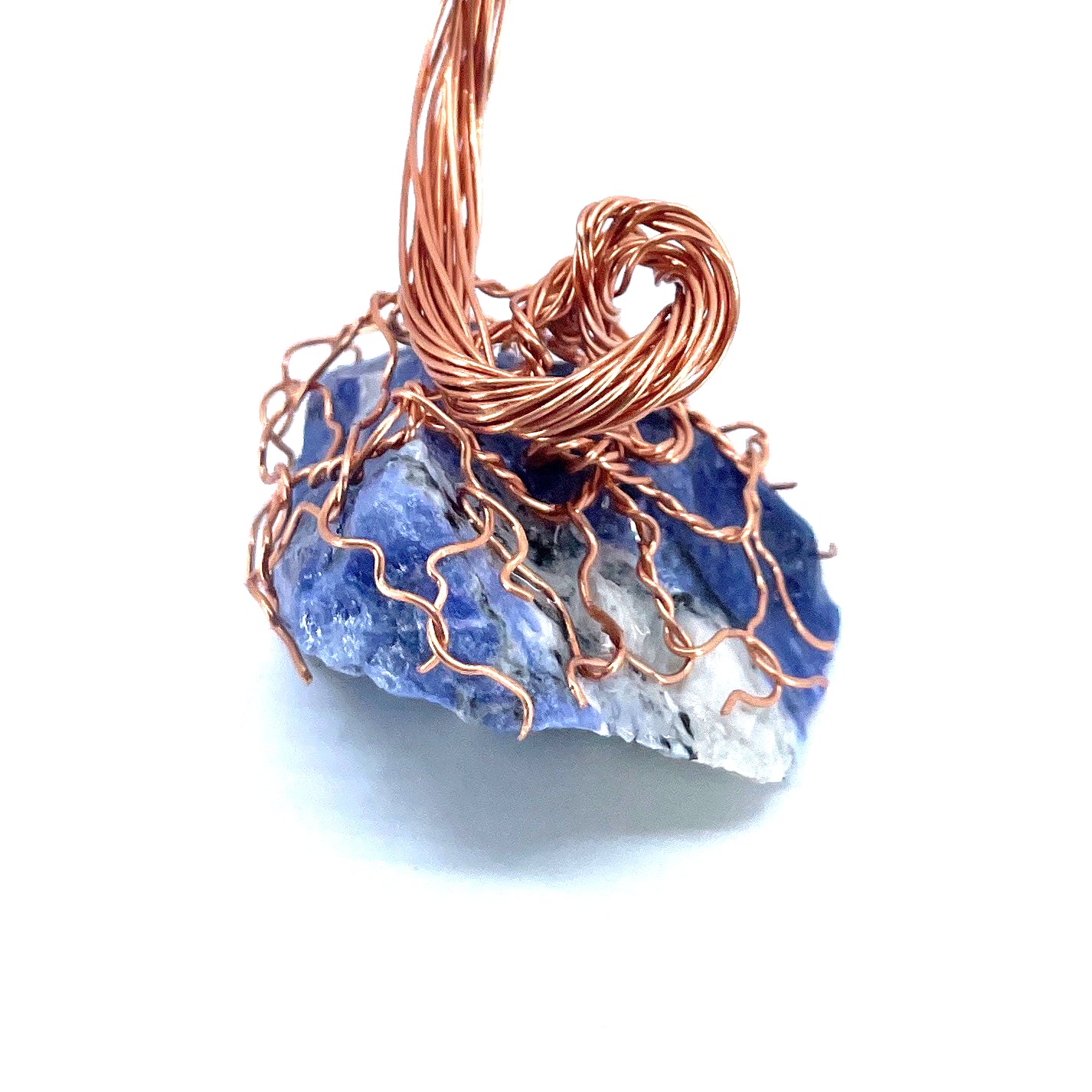 Mini Copper Bonsai Tree- Sodalite