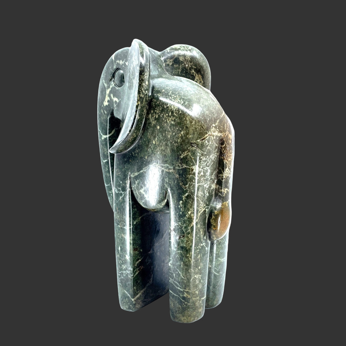 Tall Stone Elephant Sculpture