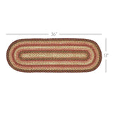 Ginger Spice Jute Oval Runner | 13x36