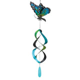 Blue Monarch Hanging Wind Spinner
