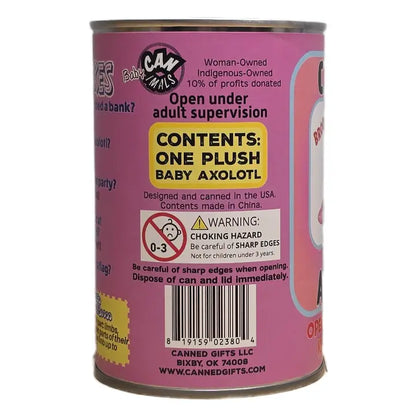 Canned Stuffed Animal Plush w/Jokes