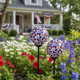 Americana Mosaic Solar Stake | Set of 2